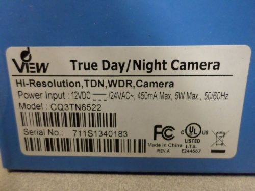 DeView CQ Series (CQ3TN6522) True Day/Night High Resolution Box Camera