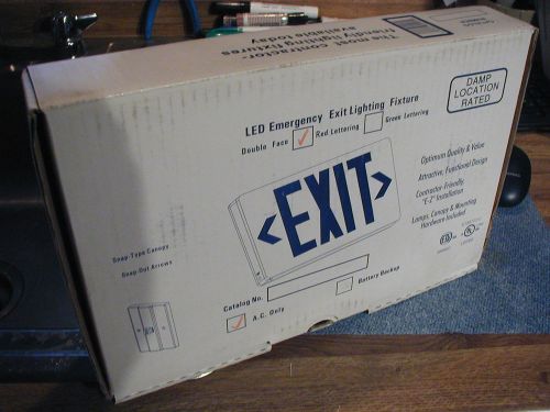 EXIT sign  NEW IN BOX A.C. only double face nr