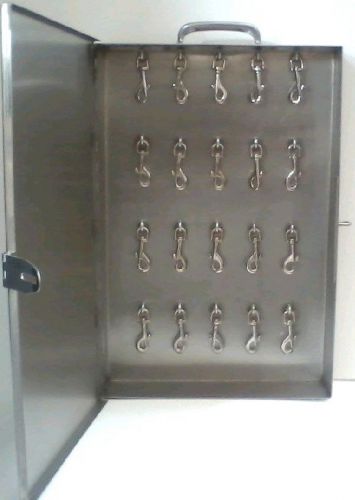 Key Storage with Carrying Handle and Locking Hooks for Added Security