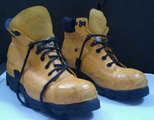 HTF Steel Toe SUPER HIGH SAFETY Workman Boots Yellow Cab Co Siberian Shower Y511
