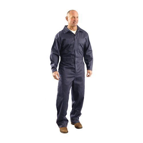 Occunomix gulfport 6oz flame resistantc coveralls xl navy blue for sale