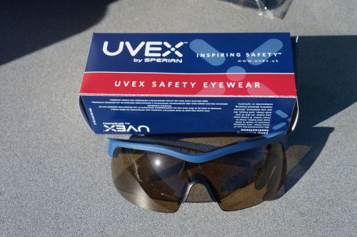 Uvex sx0101x versapro safety glasses anti-fog lens blue &amp; black medium frame for sale
