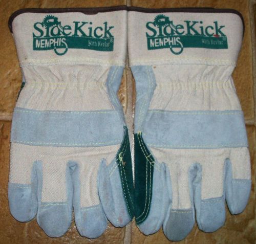 SIDE KICK LEATHER PALM WORK GLOVES WITH KEVLAR