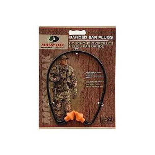 Mossy Oak MO-BEP Conical Shape For Superior Comfort Banded Ear Plugs Nrr22