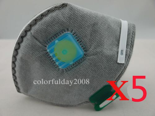 Anti dust respirator secondhand smoke ventilation activated carbon mask x5 for sale