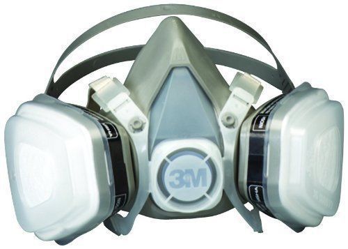 3m paint spray respirator large. mask solvent particulate vapor gas dust oil p95 for sale