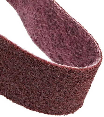 Scotch-brite surface conditioning belt, 42&#034; length x 1&#034; width, medium, maroon for sale