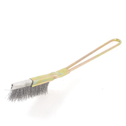 Brass tone metal handle silver tone steel wire polishing brushes for sale