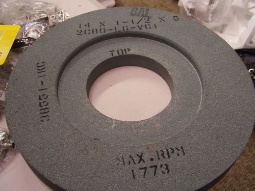 NEW BAL GREEN Grinding Wheel 2C80-LG-VC1 - 14&#034; x 1-1/2&#034; x 5&#034; with Dished Side