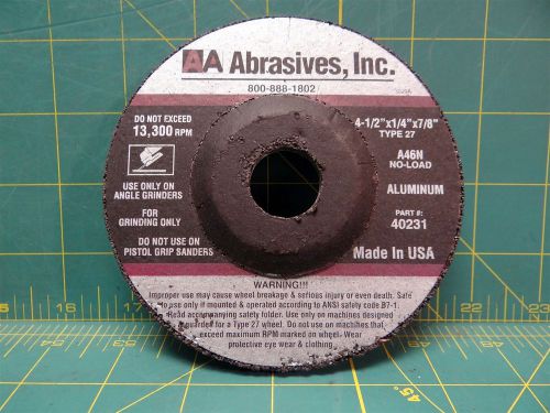 AA Abrasives Grinding Wheel P/N 40231 Type 27 - BOX OF 25