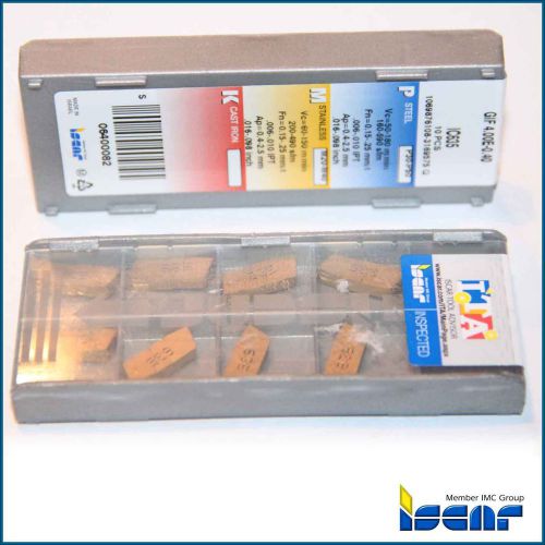 GIF 4.00E 0.40 IC635 ISCAR *** 10 INSERTS *** FACTORY PACK *** GIP
