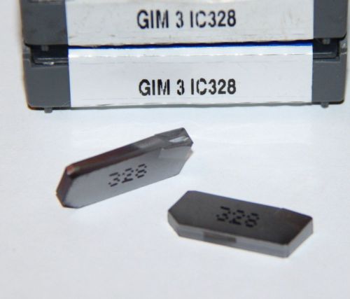 GIM 3 IC328 ISCAR *** 10 INSERTS *** FACTORY PACK ***