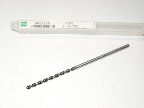 OSG 2.6mm 0.1024&#034; WXL Fast Spiral Taper Long Length Twist Drill Cobalt 8622826