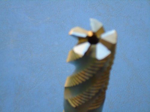 END MILL NEW 1&#034; 5 1/2 &#034; LONG  510038 HSSCO LEAD 5.441 ROUGHER  OUERSTOCK CLOSE O