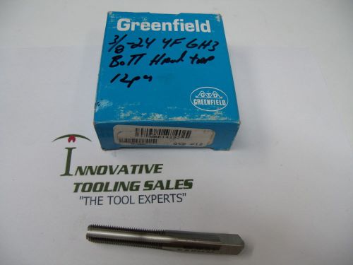 3/8-24 4 fl gh3 hand br high speed steel bottom tap greenfield for sale