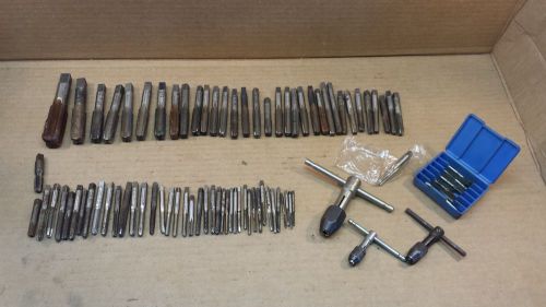 Nice Lot of 105 Hand Tap HS Assorted sizes up to 7/8&#034; inch GTD, Morse, Vermont..