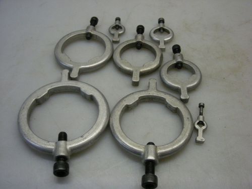 Lot of 8 Aluminum Grinding Dogs - See below for sizes