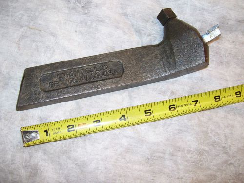 Lathe tool holder, vintage union tool co., no. 224, with brazed carbide bit for sale