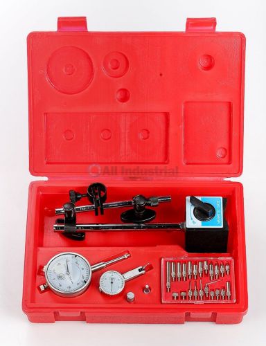 Dial indicator, test indicator, magnetic base &amp; point set brand new! for sale