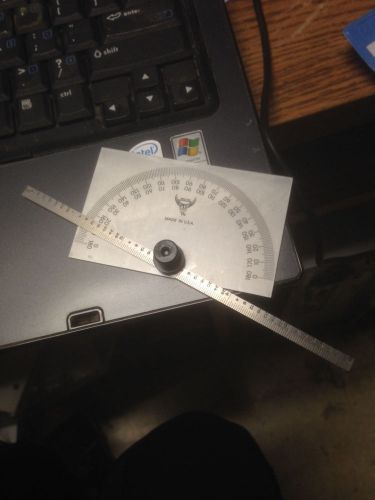 0-180 DEGREE PROTRACTOR 6&#034;/150mm RULE