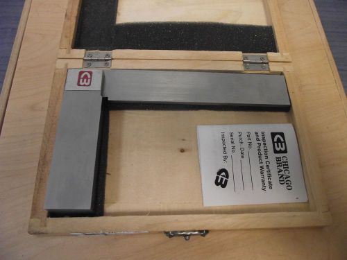 Chicago Brand WIDE BASE PRECISION SQUARE 6 X 4 160 X 100 MM PART NUMBER 50201