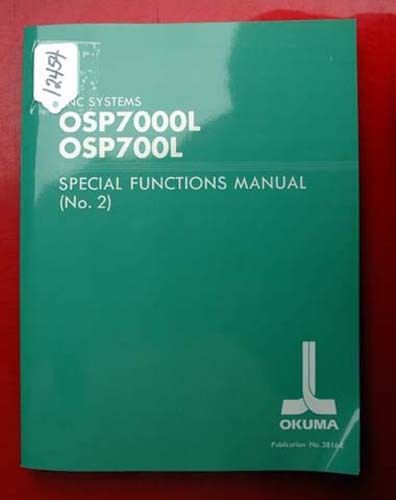 Okuma CNC Systems Special Functions Manual (No. 2): 3816-E (Inv.12454)