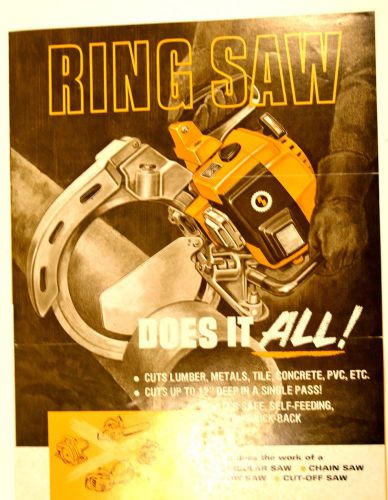 RING SAW DOES IT ALL 1976 product data + PRICE LIST = RS141 Catalog Flyer  #RR10