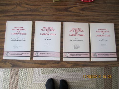 Asm welding and brazing of carbon steel books 1 thru 4 for sale