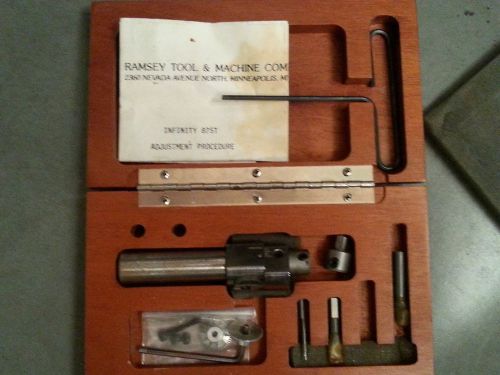 Infinity Precision Boring Head set # 875T; wooden case &amp; paperwork; RamseyTool