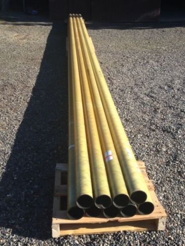 Smith fibercast red thread 3&#034; diameter fiberglass pipe for sale