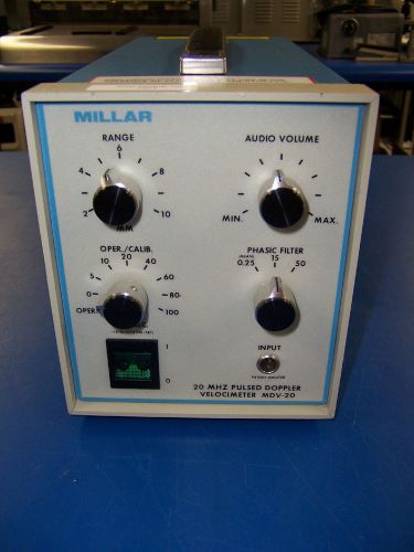 7003 millar mdv-20  20 mhz pulsed doppler velocimeter for sale