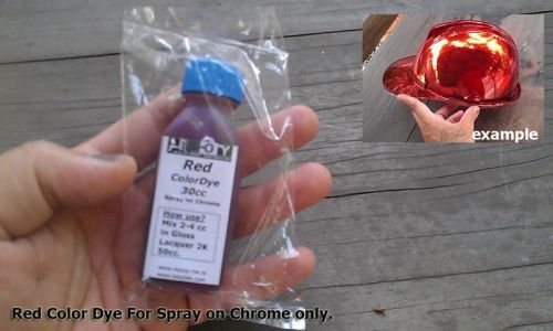 Copper color dye for spray on chrome ready used 30cc for sale