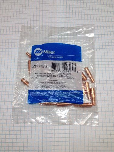 MILLER Original 206186 Fastip Contact Tips .035 - .030 AL QTY 25 - FREE SHIPPING