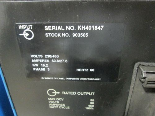 (1) Miller Invision MIG Welding Power Unit - Used - AM13795F
