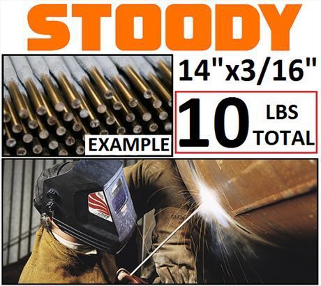 Brand new stoody electrode stick 3/16&#034;x14&#034; 10 lbs box 11897400 for sale