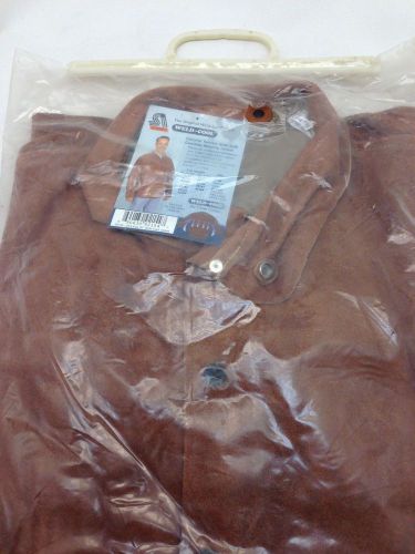 (1) steiner 92154 weld cool chrome tanned side split cowhide welding jacket 2x-l for sale