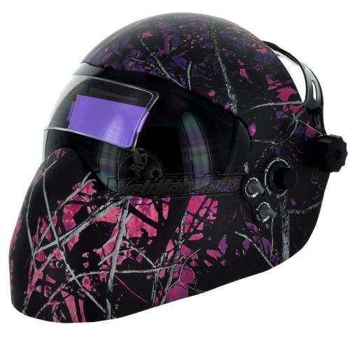 SavePhace Gen Y Hidden Agenda Women&#039;s Airbrushed Camo VShade ADF Welding Helmet