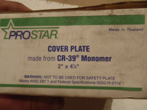 (LOT OF 10) PROSTAR2&#034; X 4-1/4&#034;  WELDERS PLASTIC COVER LENS CR-39 MONOMER