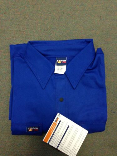 Lapco 7oz Flame Resistant welding shirt (royal blue)