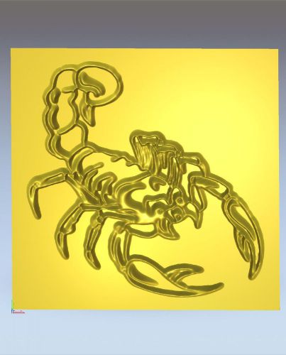 3d stl model for CNC Router mill - Scorpion deep milling
