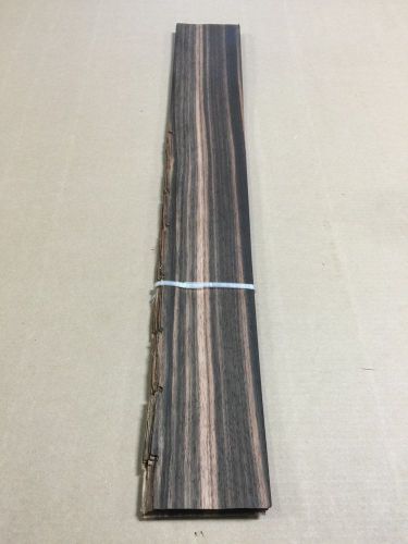 Wood veneer ebony 4x32 20pcs total raw veneer  &#034;exotic&#034;  eb1 12-17 for sale