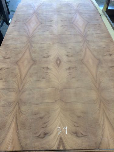 Wood Veneer Crotch Mahogany 48x90 1pcs total 3-ply Wood Backed &#034;EXOTIC&#034; CRLM39