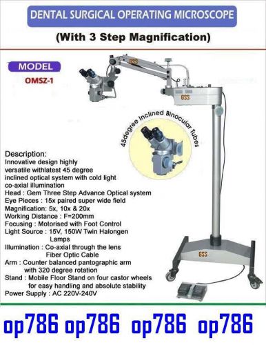 Wall mount surgical microscope [ dental microscope ] operating microscope 102 for sale