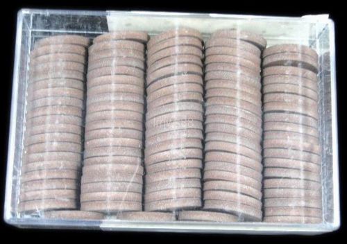 10 Boxes Crazy Dental Lab Polishing Wheels Silicone Polishers Rubber Disk Brown