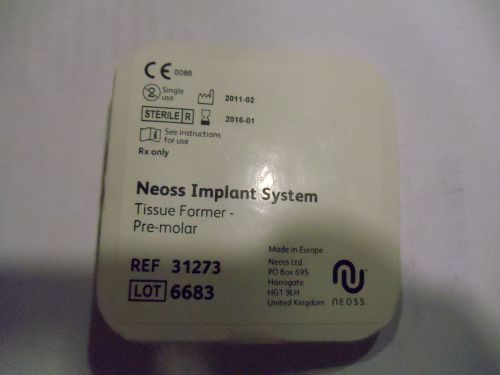 Neoss Implant System. Tissue Former. Pre-Molar