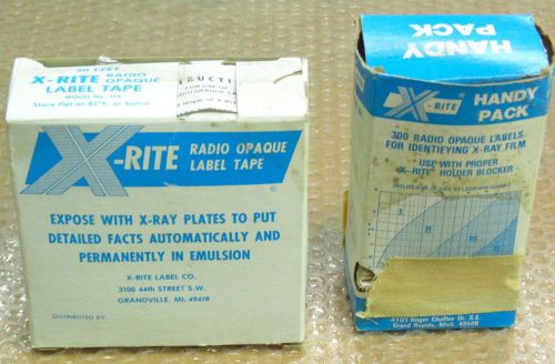 X-Rite Radio Opaque Label Tape # 175 - 50 Ft of Tape &amp; 300 X-Ray Film ID Labels