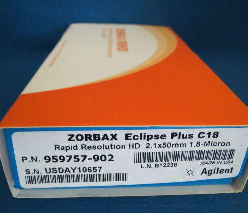 New Agilent Zorbax Eclipse Plus C18 RRHD  2.1 x 50mm 1.8µm 959757-902