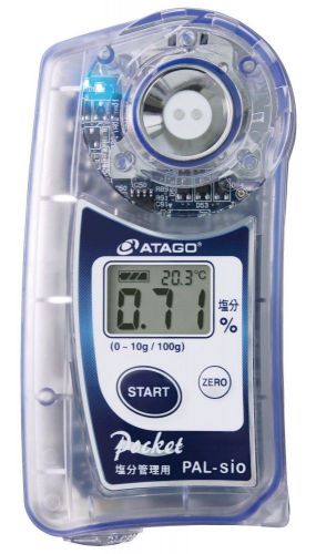 New atago pocket salt meter pal-sio brix0.00-10.0% measuring instrument for sale