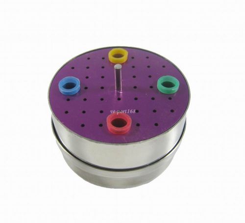 5pcs dental stainless autoclave disinfection box(bur&amp;gutta percha) b028a purple for sale