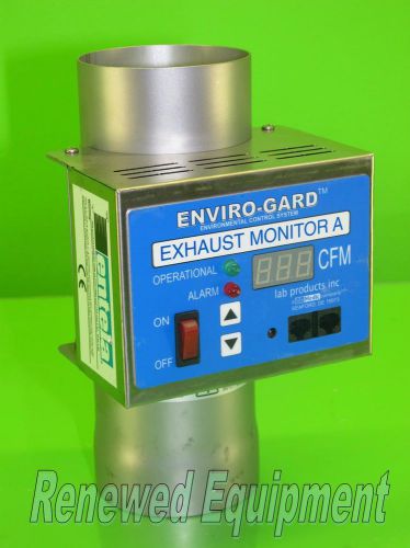 Lab Products Inc 59019 EMA Enviro-Gard Exhaust CFM Air Monitor A 4&#034;  #5
